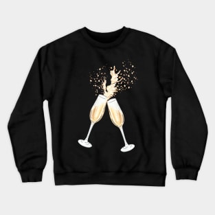 Champagne glasses Crewneck Sweatshirt